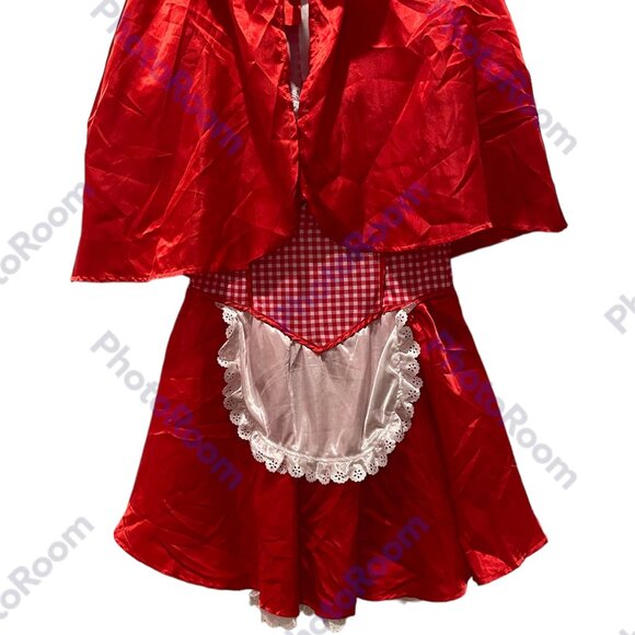 Girls Red Riding Hood Costume, Red & White, Preloved in Excellent Condition - Picture 10 of 10